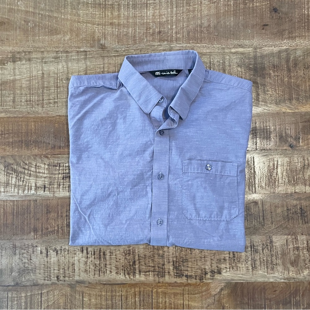 Travis Mathew Studebaker Short Sleeve Button Up Shirt